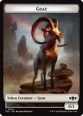 Plant // Goat Double-Sided Token [Tarkir: Dragonstorm Commander Tokens] | GnG Games