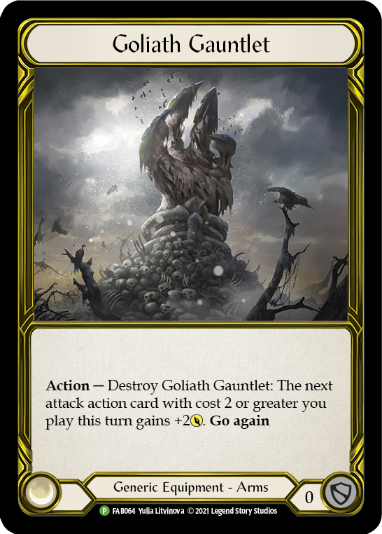 Goliath Gauntlet (Golden) [FAB064] (Promo)  Cold Foil | GnG Games