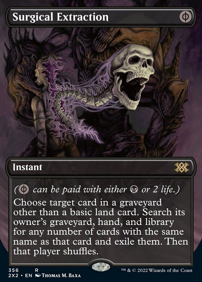 Surgical Extraction (Borderless Alternate Art) [Double Masters 2022] | GnG Games