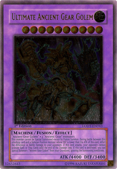 Ultimate Ancient Gear Golem [LODT-EN043] Ultimate Rare | GnG Games