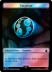 Alien Angel // Treasure (0063) Double-Sided Token (Surge Foil) [Doctor Who Tokens] | GnG Games