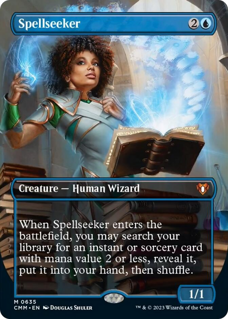 Spellseeker (Borderless Alternate Art) [Commander Masters] | GnG Games