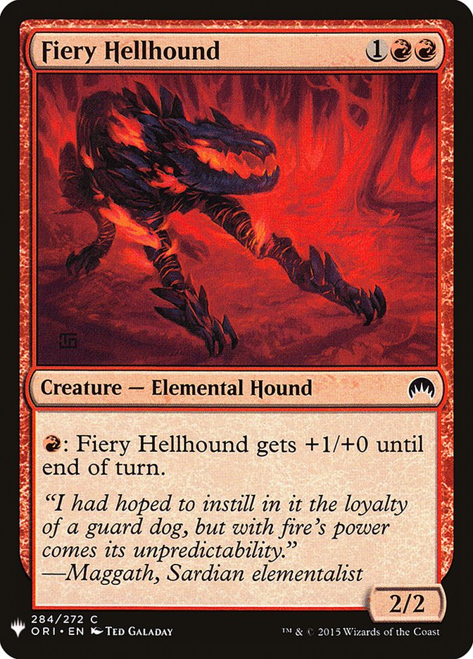 Fiery Hellhound [Mystery Booster] | GnG Games