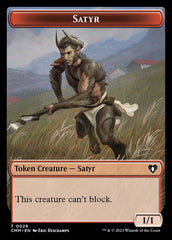 Spirit (0010) // Satyr Double-Sided Token [Commander Masters Tokens] | GnG Games