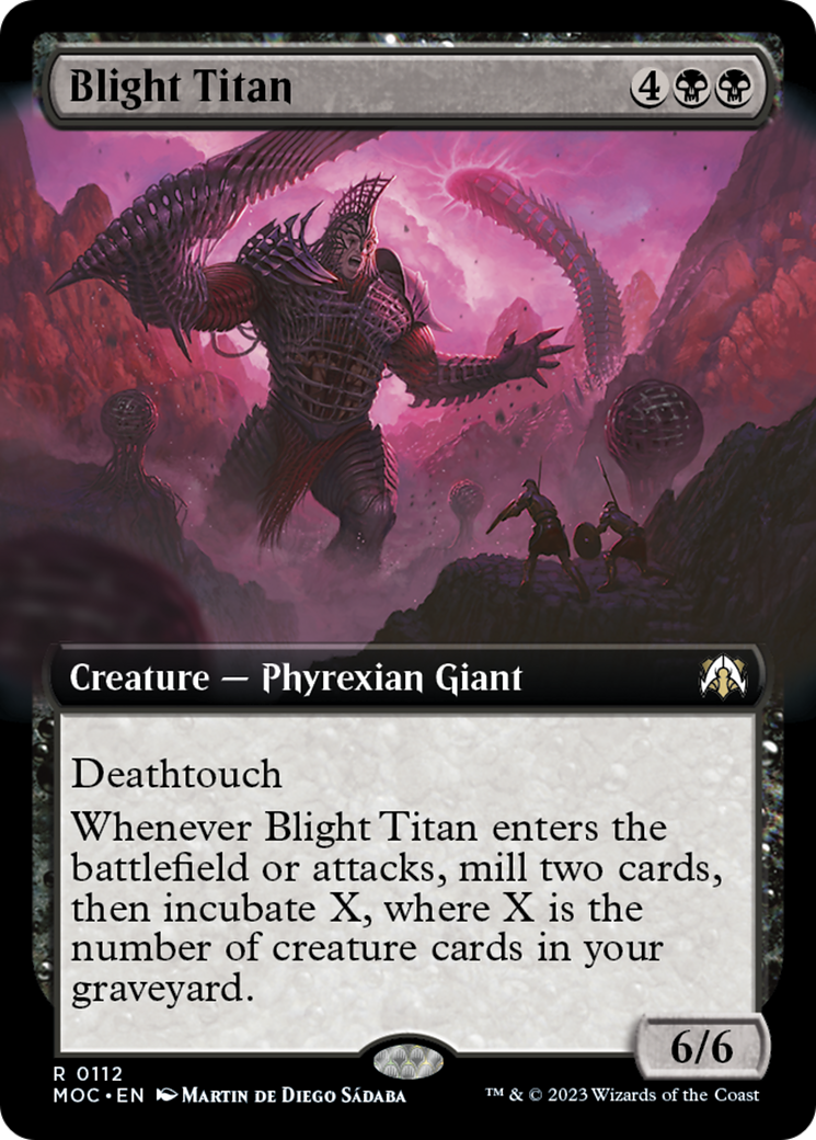 Blight Titan (Extended Art) [March of the Machine Commander] | GnG Games
