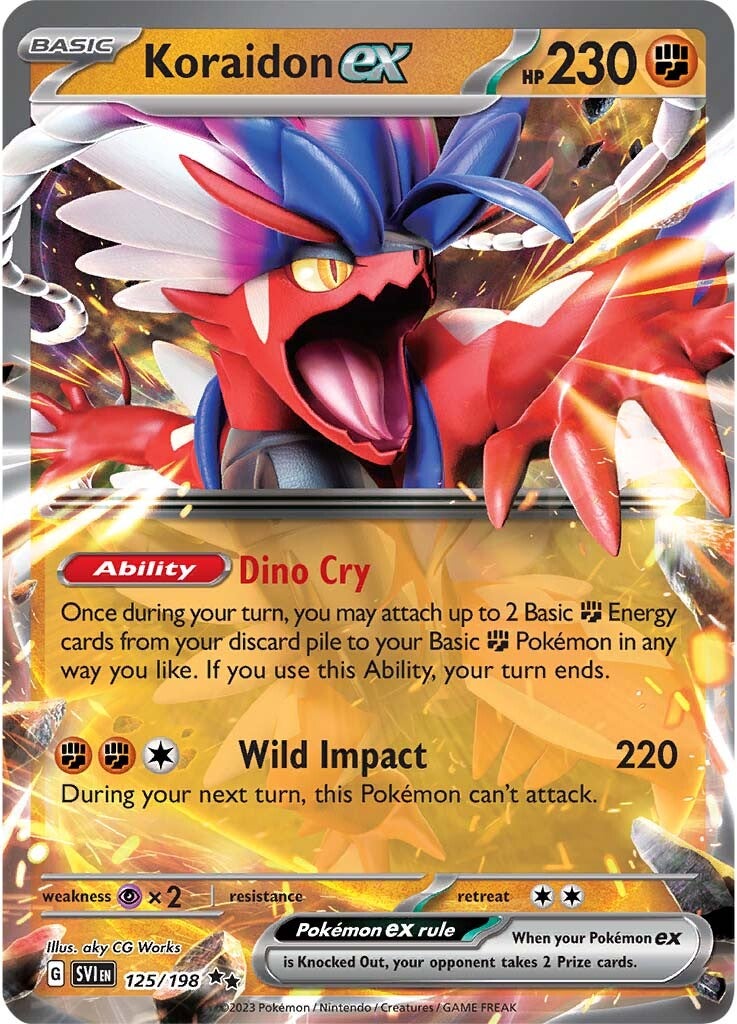 Koraidon ex (125/198) [Scarlet & Violet: Base Set] | GnG Games