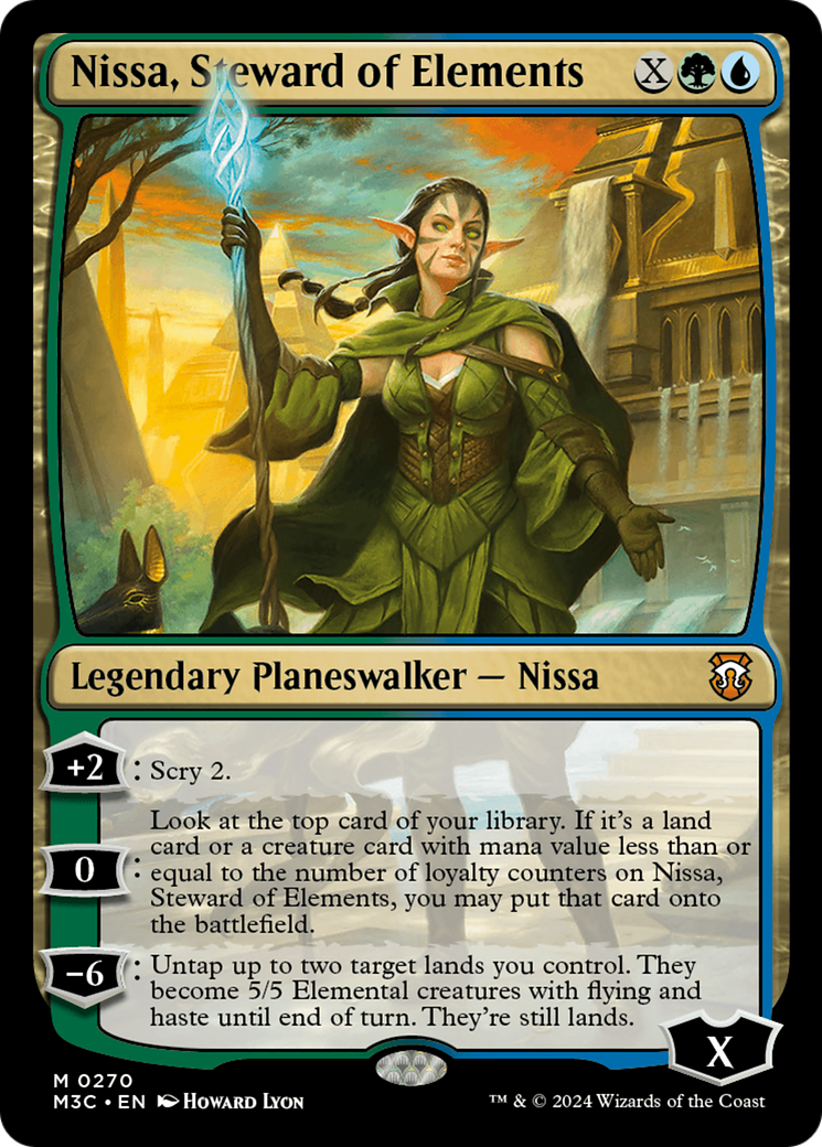 Nissa, Steward of Elements (Ripple Foil) [Modern Horizons 3 Commander] | GnG Games