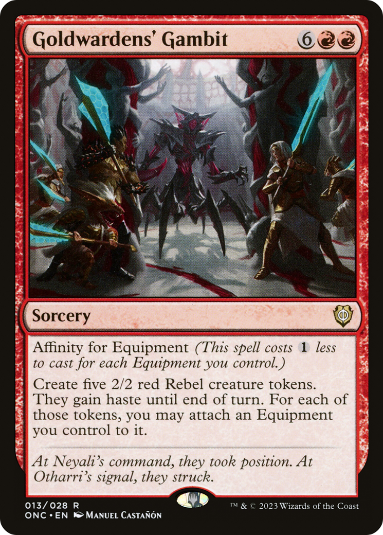 Goldwardens' Gambit [Phyrexia: All Will Be One Commander] | GnG Games