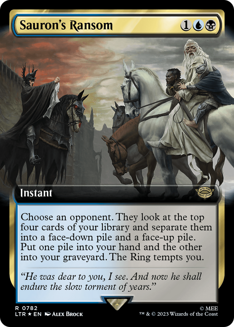 Sauron's Ransom (Extended Art) (Surge Foil) [The Lord of the Rings: Tales of Middle-Earth] | GnG Games