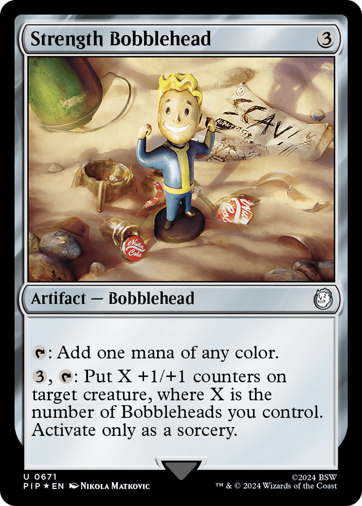 Strength Bobblehead (Surge Foil) [Fallout] | GnG Games