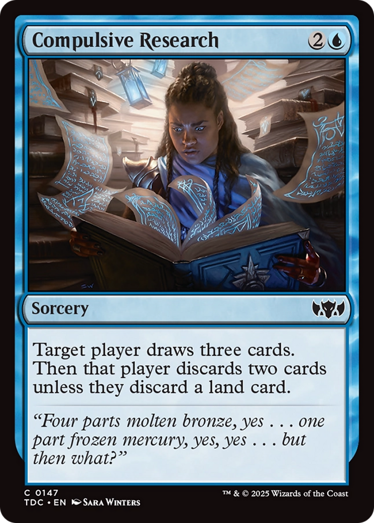 Compulsive Research [Tarkir: Dragonstorm Commander] | GnG Games