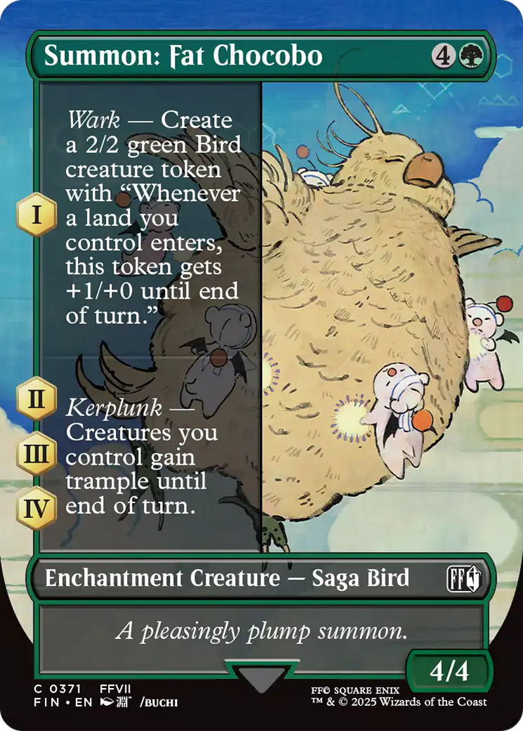 Summon: Fat Chocobo (Borderless) [FINAL FANTASY] | GnG Games