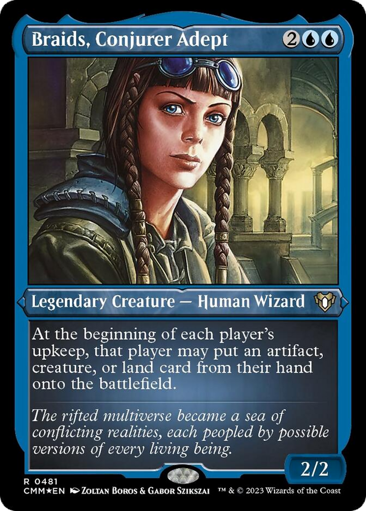 Braids, Conjurer Adept (Foil Etched) [Commander Masters] | GnG Games