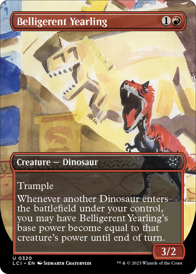 Belligerent Yearling (Borderless) [The Lost Caverns of Ixalan] | GnG Games