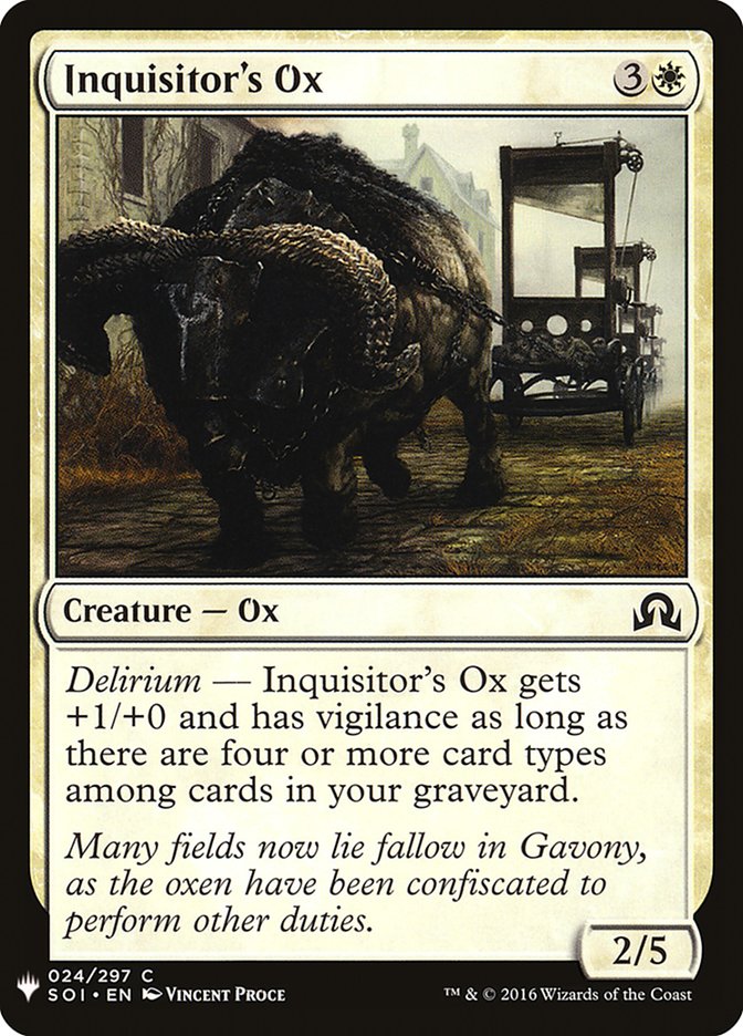 Inquisitor's Ox [Mystery Booster] | GnG Games