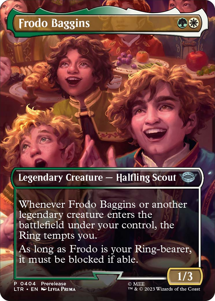 Frodo Baggins (Borderless Alternate Art) [The Lord of the Rings: Tales of Middle-Earth] | GnG Games