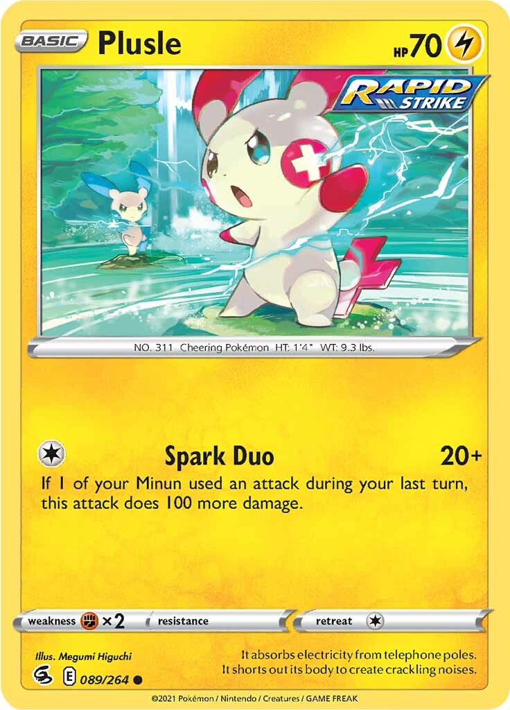 Plusle (089/264) [Sword & Shield: Fusion Strike] | GnG Games