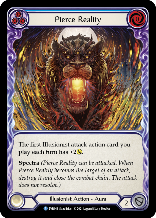 Pierce Reality (Blue) [EVR143] (Everfest)  1st Edition Rainbow Foil | GnG Games