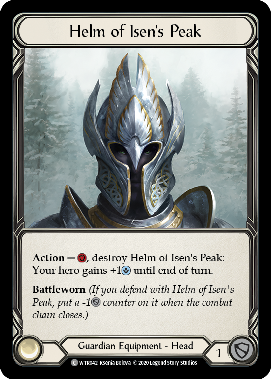 Helm of Isen's Peak [U-WTR042] (Welcome to Rathe Unlimited)  Unlimited Rainbow Foil | GnG Games