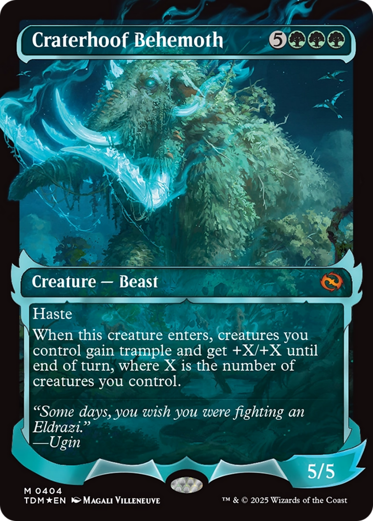 Craterhoof Behemoth (Showcase) [Tarkir: Dragonstorm] | GnG Games