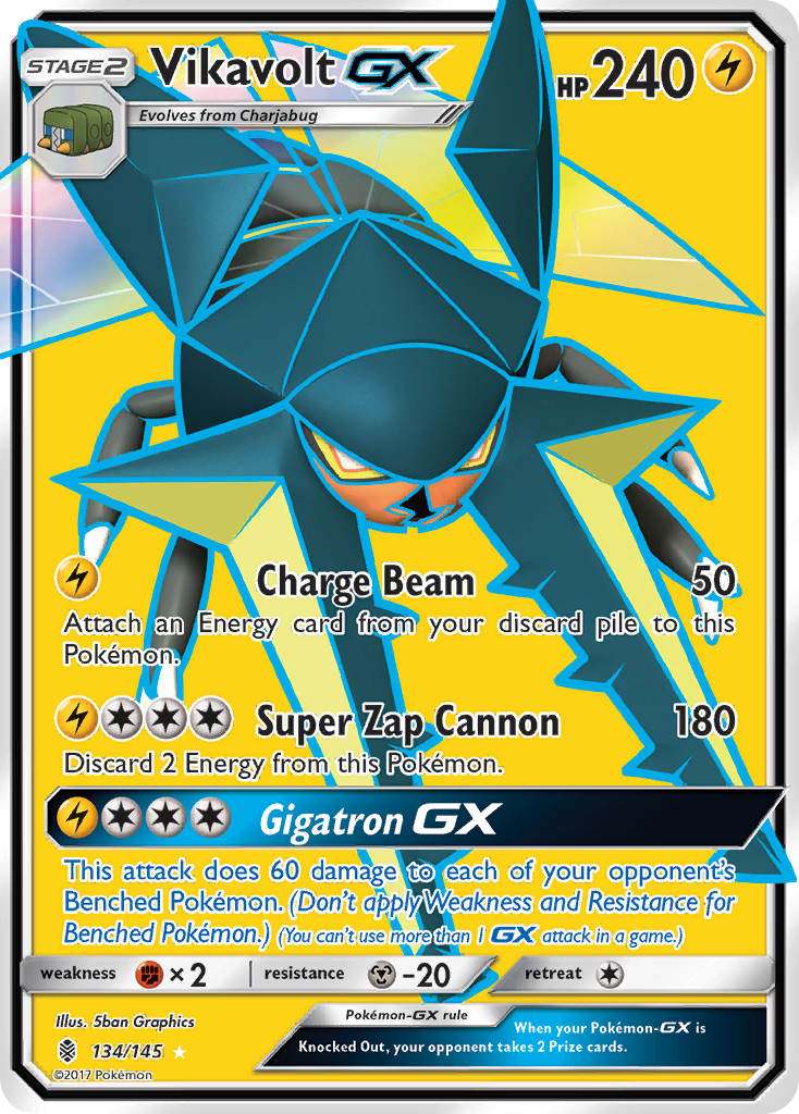 Vikavolt GX (134/145) [Sun & Moon: Guardians Rising] | GnG Games