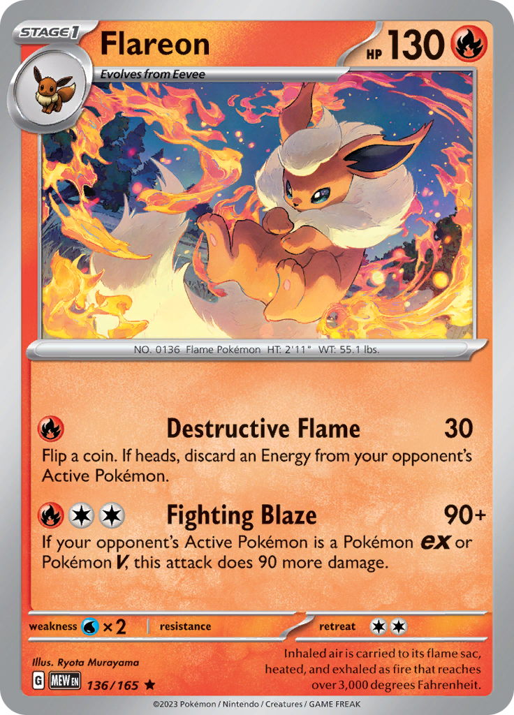 Flareon (136/165) [Scarlet & Violet 151] | GnG Games