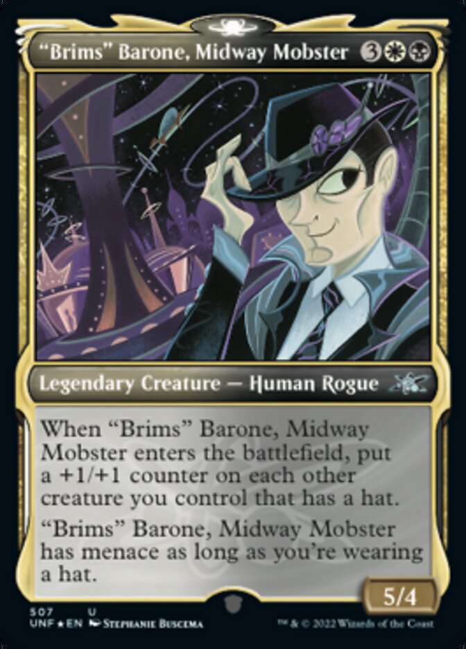 "Brims" Barone, Midway Mobster (Showcase) (Galaxy Foil) [Unfinity] | GnG Games