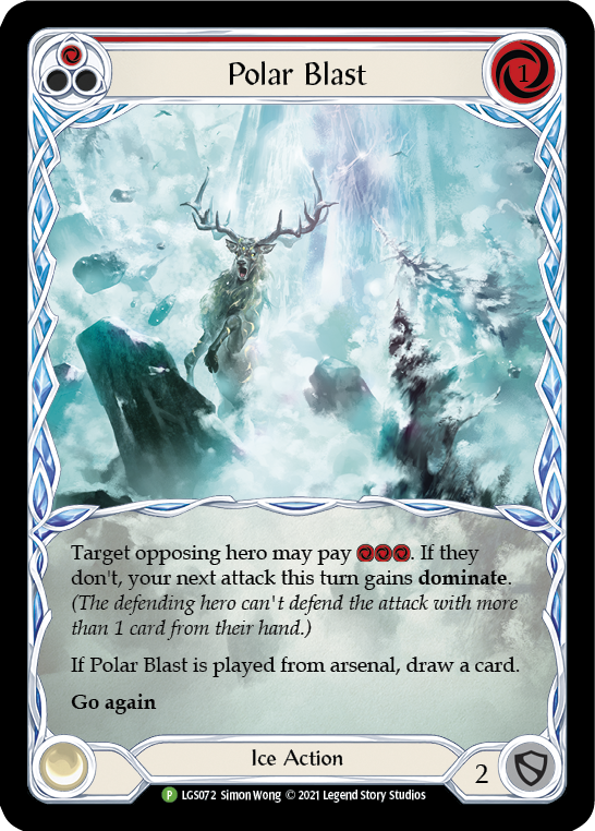 Polar Blast (Red) [LGS072] (Promo)  Rainbow Foil | GnG Games