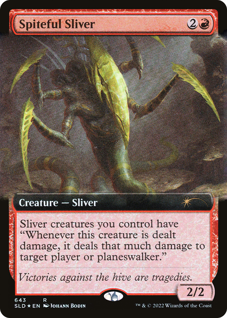 Spiteful Sliver (Extended Art) [Secret Lair Drop Promos] | GnG Games