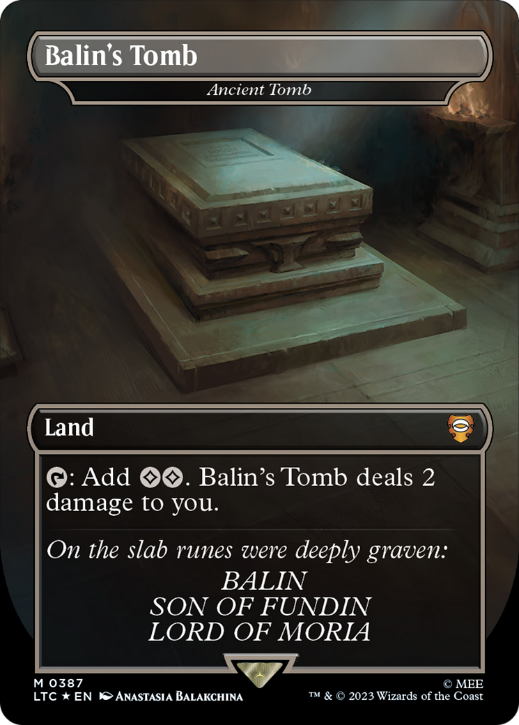 Balin's Tomb - Ancient Tomb (Surge Foil Realms and Relics) [The Lord of the Rings: Tales of Middle-Earth Commander] | GnG Games