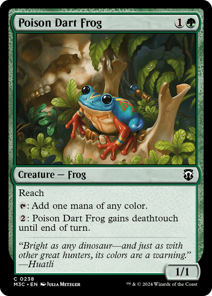 Poison Dart Frog (Ripple Foil) [Modern Horizons 3 Commander] | GnG Games