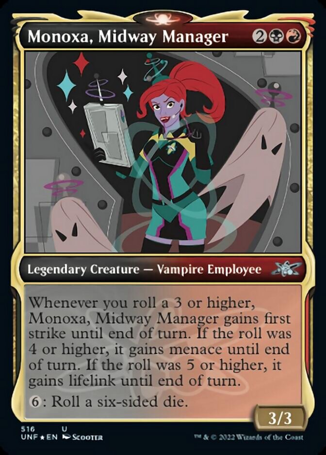 Monoxa, Midway Manager (Showcase) (Galaxy Foil) [Unfinity] | GnG Games
