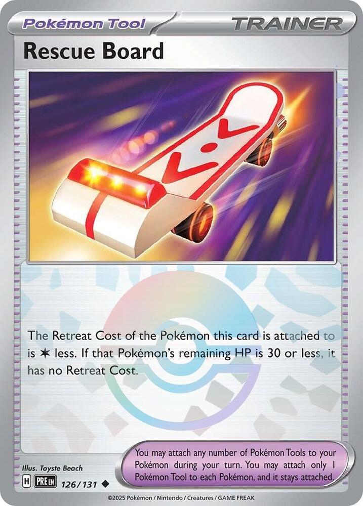 Rescue Board (126/131) (Poke Ball Pattern) [Scarlet & Violet: Prismatic Evolutions] | GnG Games