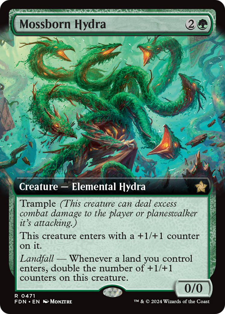 Mossborn Hydra (Extended Art) [Foundations] | GnG Games