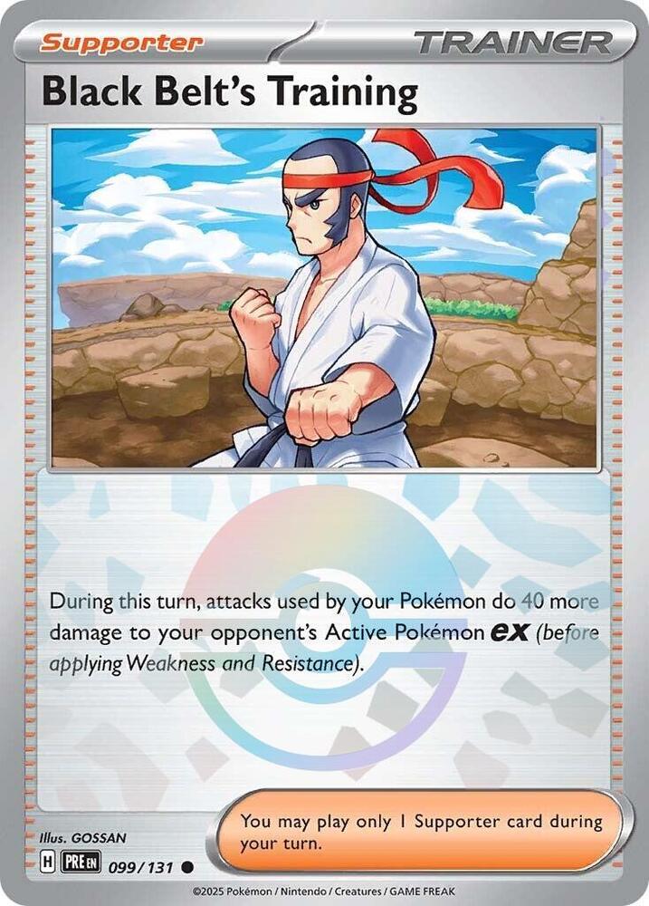 Black Belt's Training (099/131) (Poke Ball Pattern) [Scarlet & Violet: Prismatic Evolutions] | GnG Games