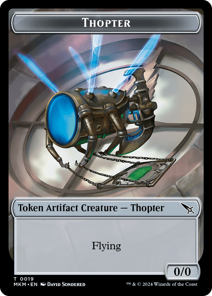 Thopter Token (0019) [Murders at Karlov Manor Tokens] | GnG Games