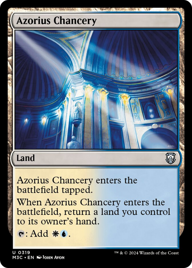Azorius Chancery (Ripple Foil) [Modern Horizons 3 Commander] | GnG Games