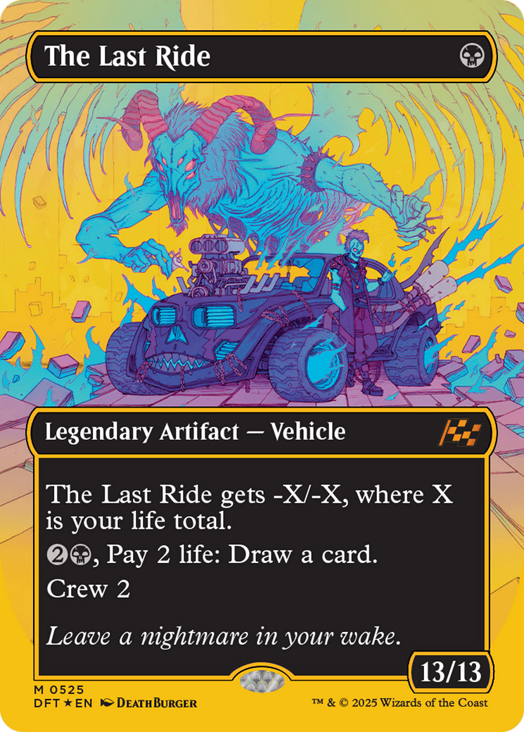 The Last Ride (Borderless) (First-Place Foil) [Aetherdrift] | GnG Games