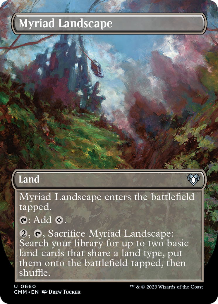 Myriad Landscape (Borderless Alternate Art) [Commander Masters] | GnG Games