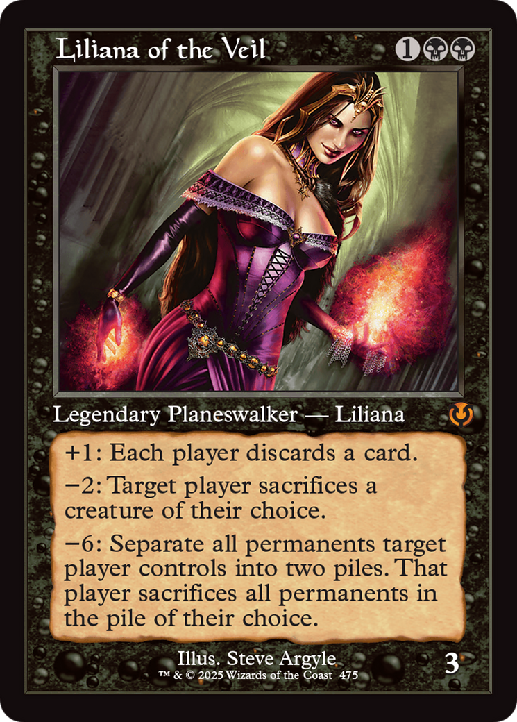 Liliana of the Veil (Retro Frame) [Innistrad Remastered] | GnG Games