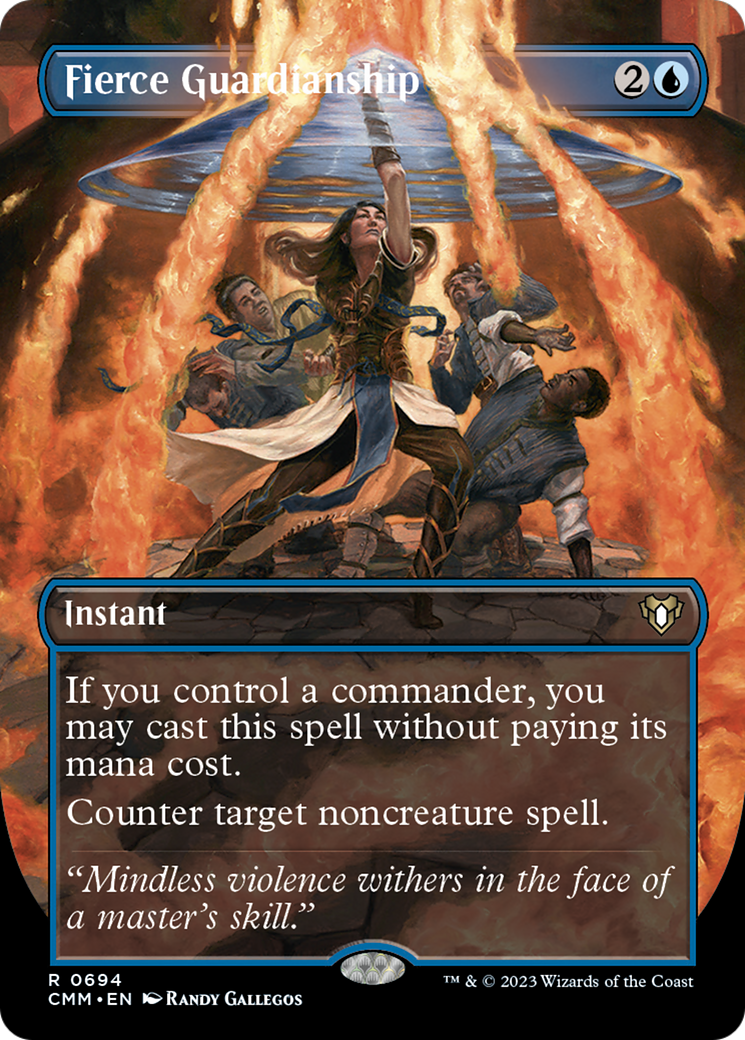 Fierce Guardianship (Borderless Alternate Art) [Commander Masters] | GnG Games
