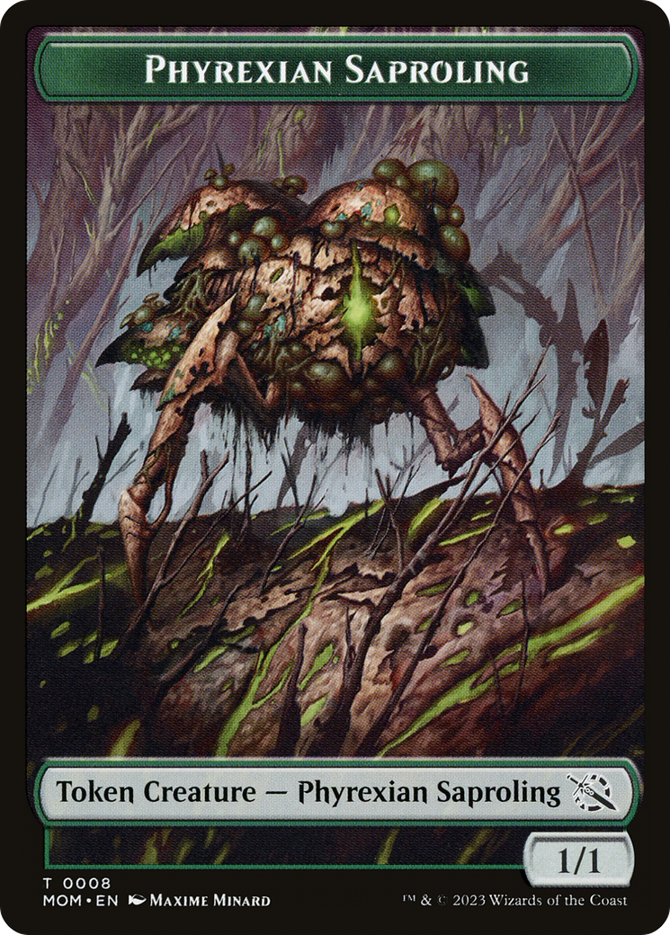 Monk // Phyrexian Saproling Double-Sided Token [March of the Machine Tokens] | GnG Games