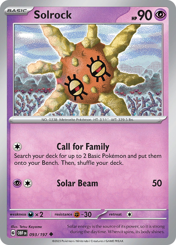 Solrock (093/197) [Scarlet & Violet: Obsidian Flames] | GnG Games