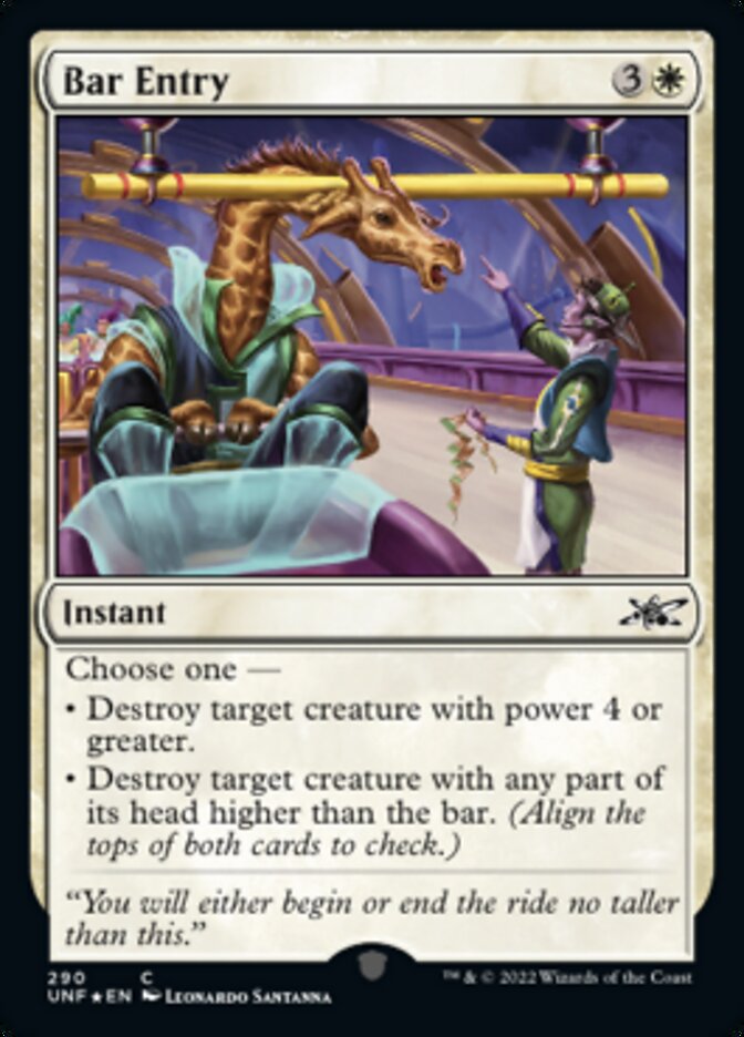 Bar Entry (Galaxy Foil) [Unfinity] | GnG Games