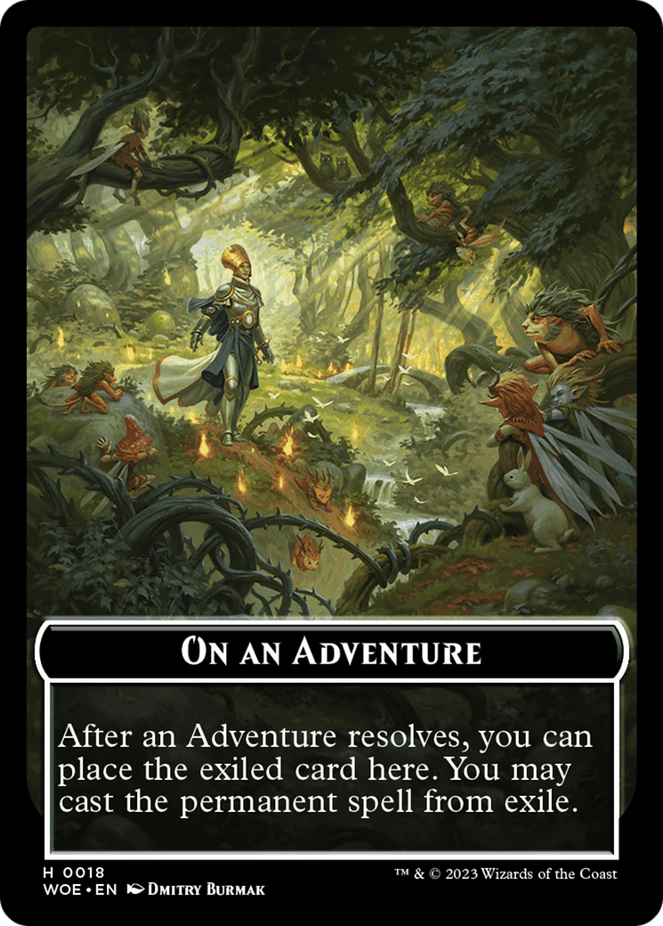 On an Adventure Emblem [Wilds of Eldraine Tokens] | GnG Games