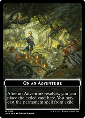Wicked Role / Cursed Role // Emblem - On An Adventure Double-Sided Token [Wilds of Eldraine Tokens] | GnG Games