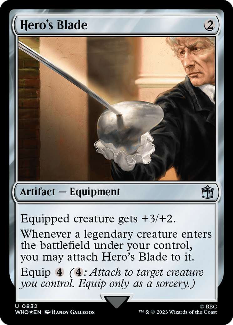 Hero's Blade (Surge Foil) [Doctor Who] | GnG Games