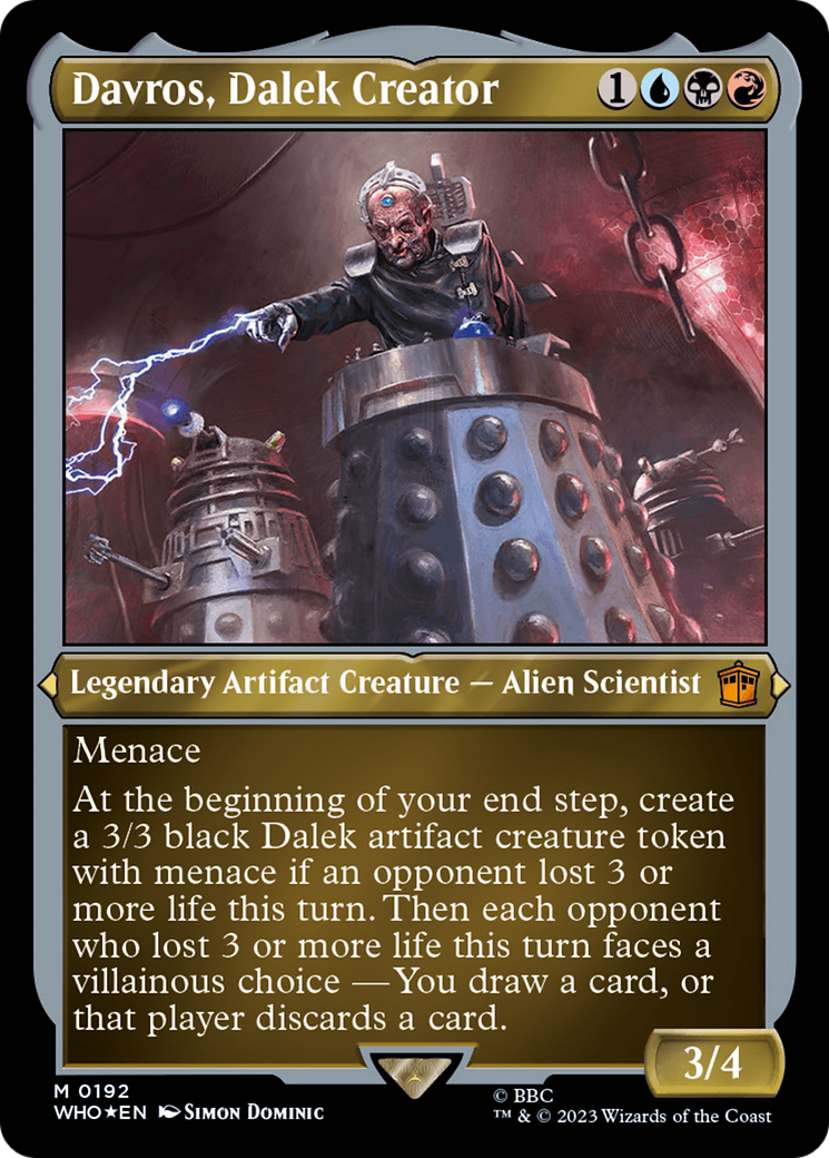 Davros, Dalek Creator (Display Commander) - Thick Stock [Doctor Who] | GnG Games