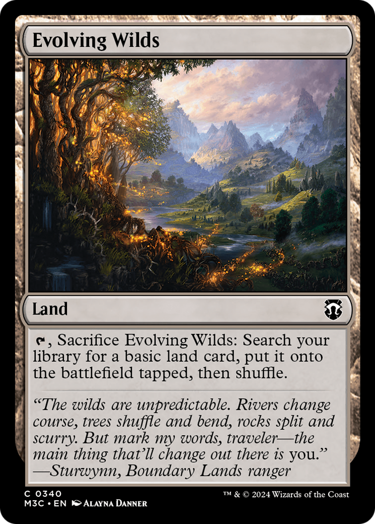 Evolving Wilds (Ripple Foil) [Modern Horizons 3 Commander] | GnG Games