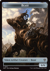 Beast (0010) // Beast (0011) Double-Sided Token [Aetherdrift Commander] | GnG Games